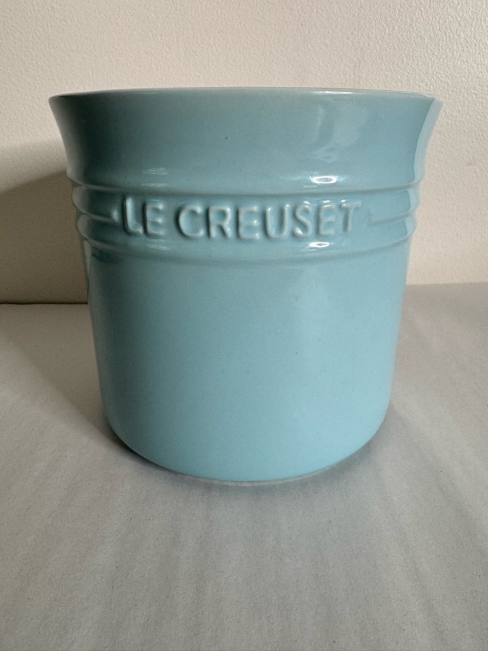 Le Creuset Large Ceramic Utensil Crock in Teal Blue Mint 2.3L/2.75QT